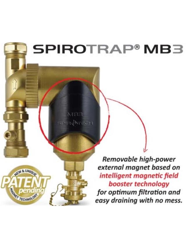Spirotrap 1'' MB3 lovilnik delcev z magnetom