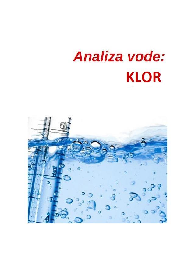 Analiza vode - klor