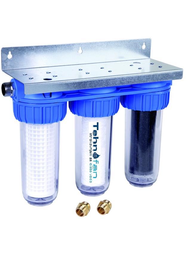Trojni filter za celo hišo / sediment-sediment-GAC/KDF