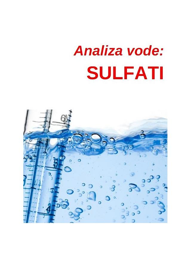 Analiza Vode - SULFATI